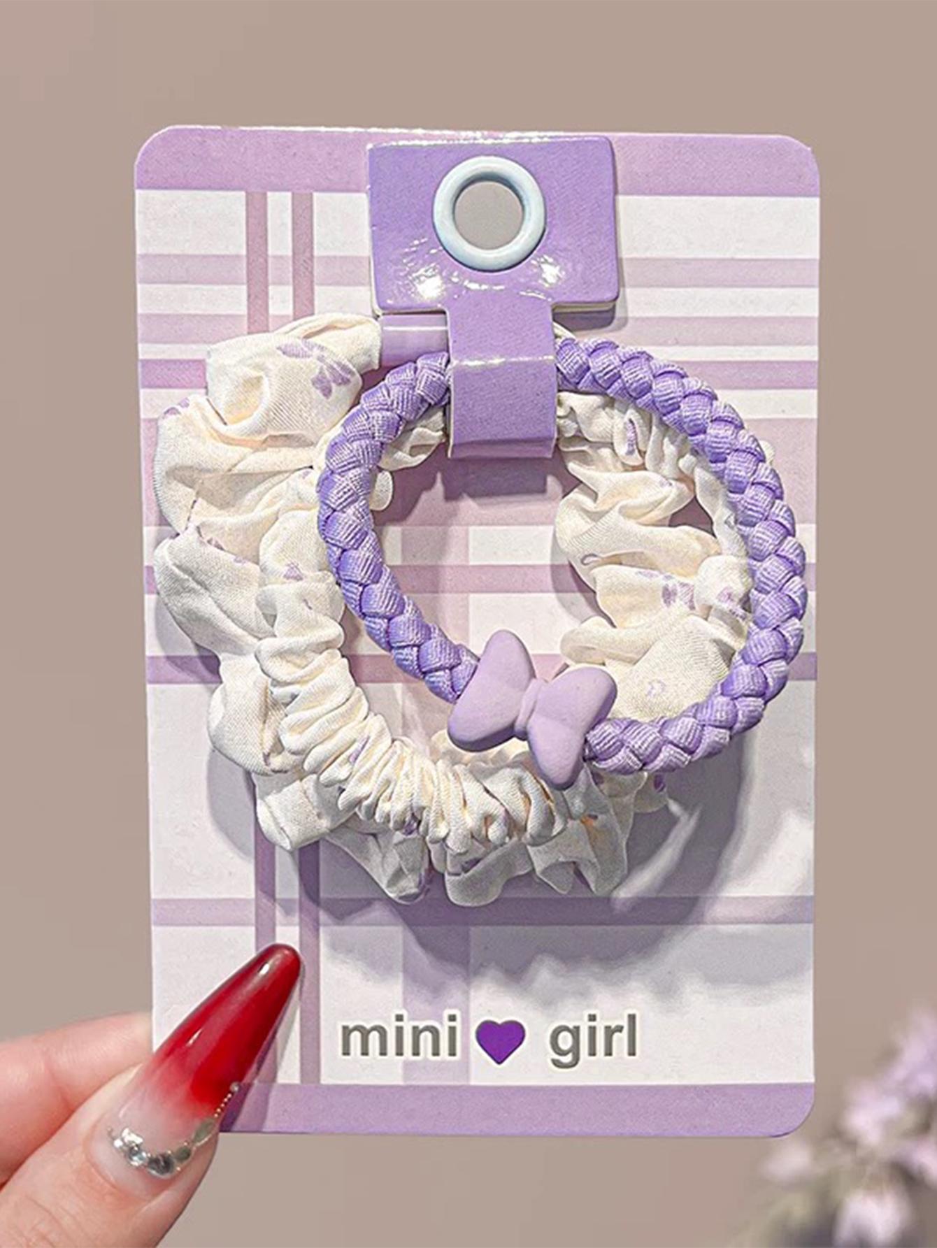 

Три типа эластичных резинок для волос, не сминающиеся волосы, маленькие резинки для хвостиков для детей и девочек, разноцветные, аксессуары для волос