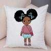 Cute Cartoon Girl Pillowcase Sofa Cushion Cover Home Children's Room Decoration