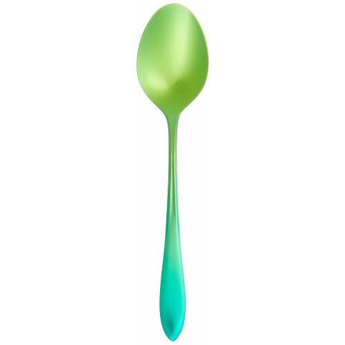 HORIER Titanium Cutlery Dessert Spoon, Gradient Green, TC-04-06