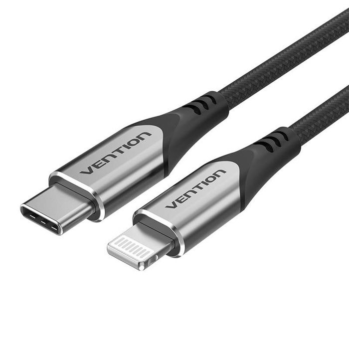 Kabel USB-C na Lightning MFi Vention pro iPhone 11, 12, 13, 14, 15, 1 m