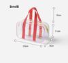 Pink Transparent Large-Capacity Waterproof Toiletry Bag for Beach & Travel