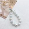 Handmade UV Beaded Keychain with Bowknot Phone Charm Keyring Bag Pendant Perfect for Phones and Handbag Purses Wallet