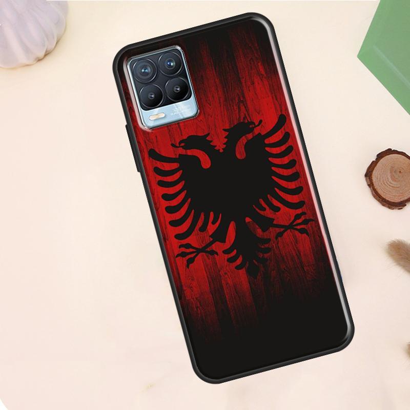 

Albania Flag Eagle Case For Realme C75 C63 C61 C55 C51 C53 C35 C65 C67 C71 11 12 13 14 15 Pro Plus GT6 GT7 Pro Realme C55