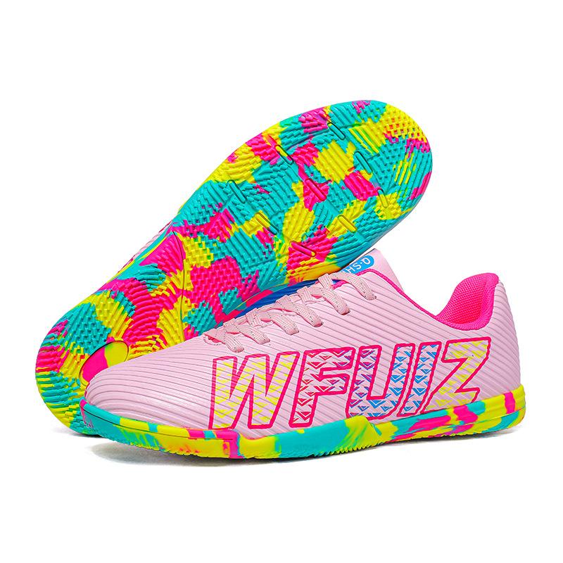 

Детские футбольные бутсы мужские молодежные футбольные бутсы студенческие женские TF шиповки футбольные бутсы AG шипы внешняя торговля 44 розовый