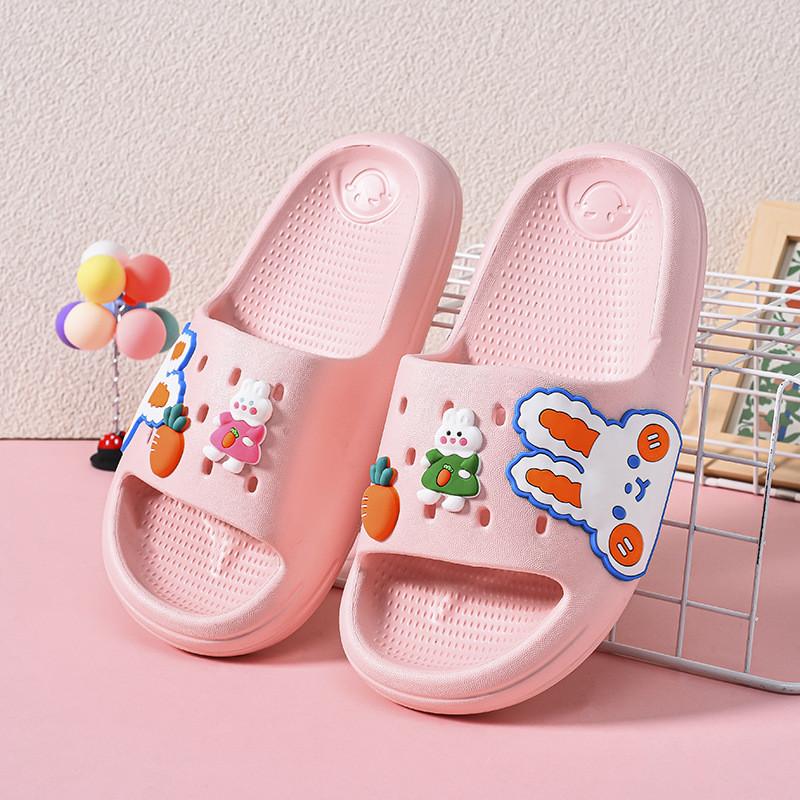 Trendy And Fun Eva Slide Slippers For Girls Featuring Rabbit And Astronaut Designs Perfect For All Seasons