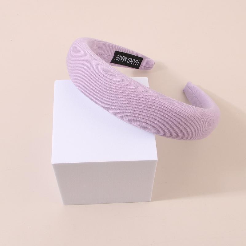 Retro Sponge Headband Milk Tea Color High Skull Headband Face Washing Headband All-match Outing High-end Pressure Hair Accessories