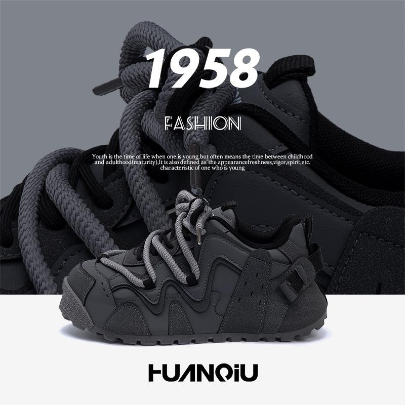 Global thick-soled heightening board shoes ZHQ68272 spring men's lightweight and comfortable trendy shoes versatile and explosive bread shoes