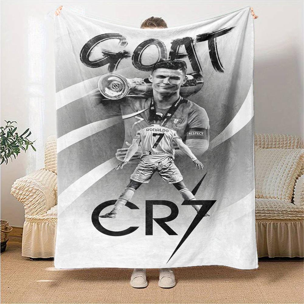 CR7 Football Blanket Ultra-Soft Suitable for Chair Sofa Livingroom for All Occasions Modern Style Perfect Gift for Relatives and Friends