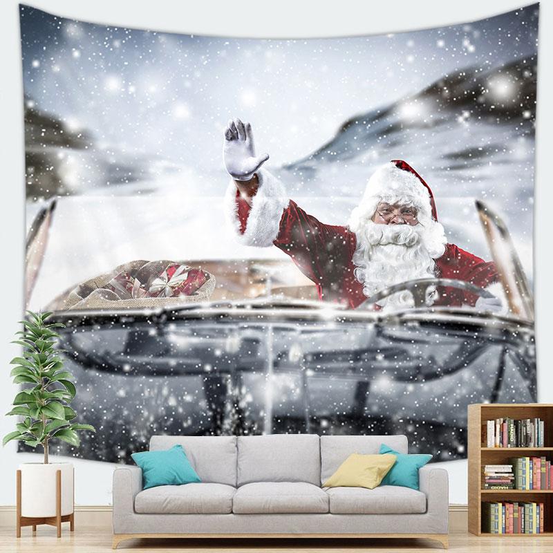 Home Decor Veselé Vánoce Santa Claus Dekorace Tapiserie Santa Claus Vánoční Party Tapiserie Tapiserie Tapiserie pozadí Látka