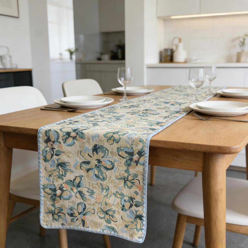 All-match Tablecloth Mat Dining Table, TV Cabinet & Center Table Nordic Cotton Linen Table Runner