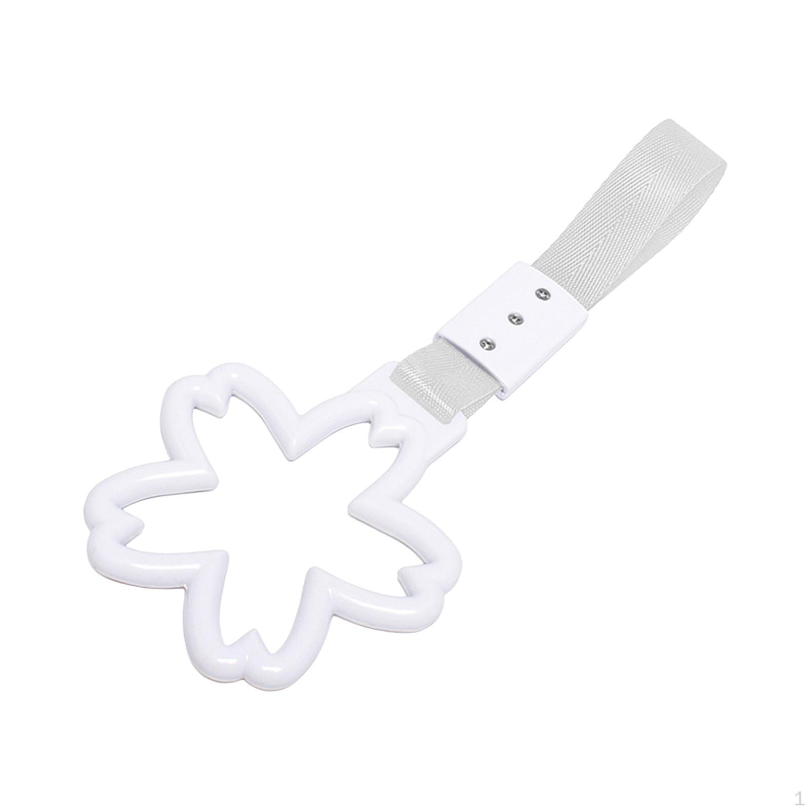 Handle Ring for Car And Public Transport - Hand Straps White Silver Band