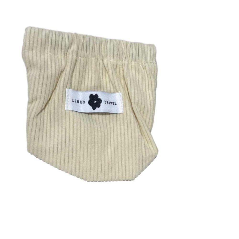 Corduroy Mini Cosmetic Bag Makeup Bag Leaf Spring Bag Portable Lipstick Storage Bag  Travel