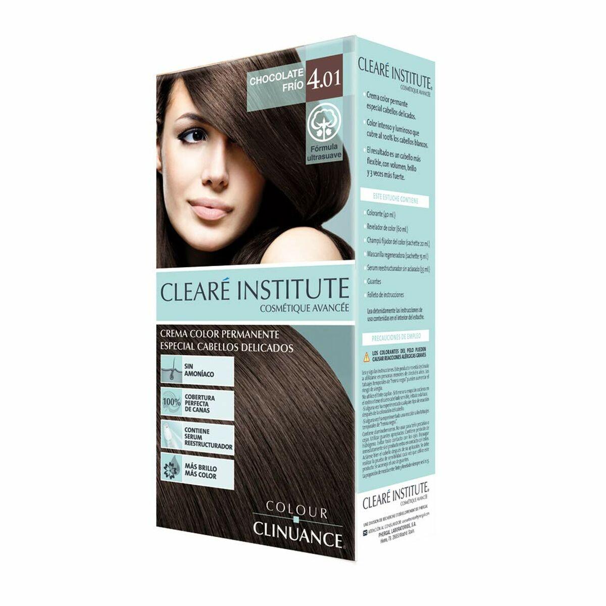 

Permanent Cream Color Clearé Institute Color Clinuance Nº 4.01-chocolate frio