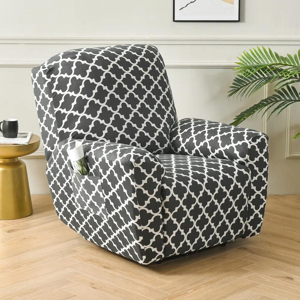 1PC Covers for Sofa Recliners, Pet Dog Kid Mat  Elastic Armchair Furniture Protector Washable Anti-slip Recliner Chair Cover