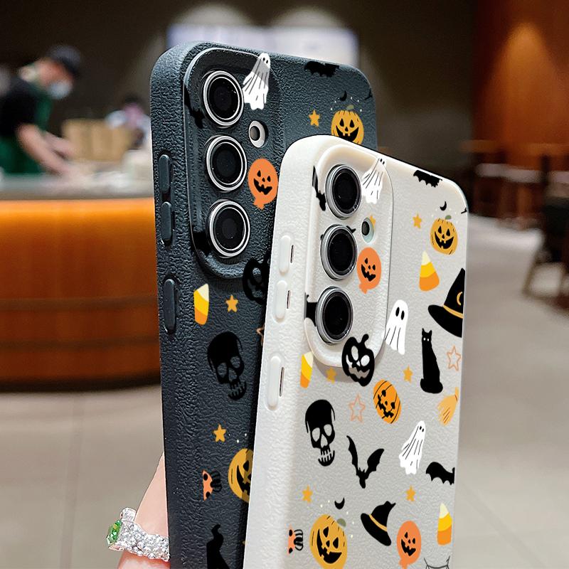Pumpkin Ghost Pumpkin Soft TPU Phone Case For Samsung Galaxy S25 S24 S22 Ultra S23 S24 FE A17 A56 A16 A36 A26 A55 A15 A25 A54 5G Shockproof Silicone