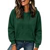 Felpa Casual da Donna Colore Spalle Cadenti Manica Lunga Pullover