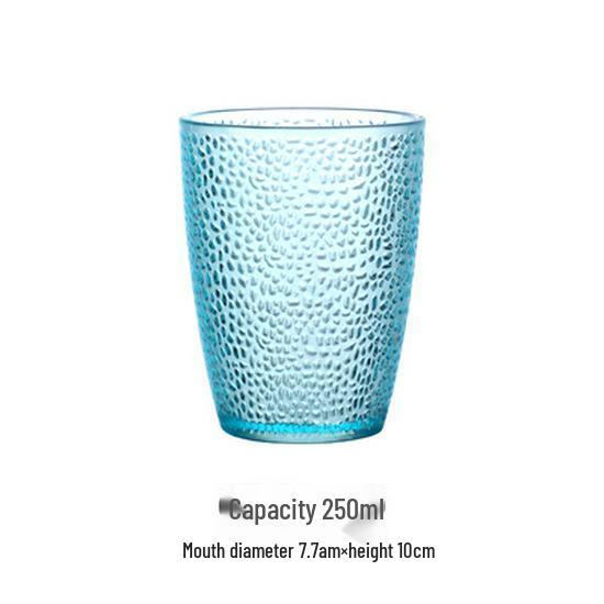 Colored Acrylic Water Cup: Transparent, Heat-Resistant, Drop-Resistant—Perfect for Mouthwash, Juice, Tea, or Beer.