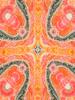 Women' scarf with orange patterns Passigatti