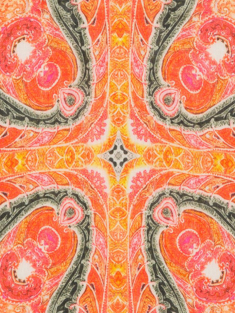 Women' scarf with orange patterns Passigatti