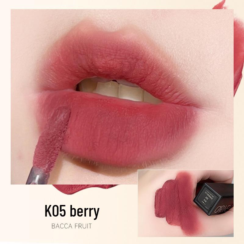 CARMELA Lipstick K04 Milk Coffee Matte Lip Glaze - Autumn/Winter Whitening Authentic.