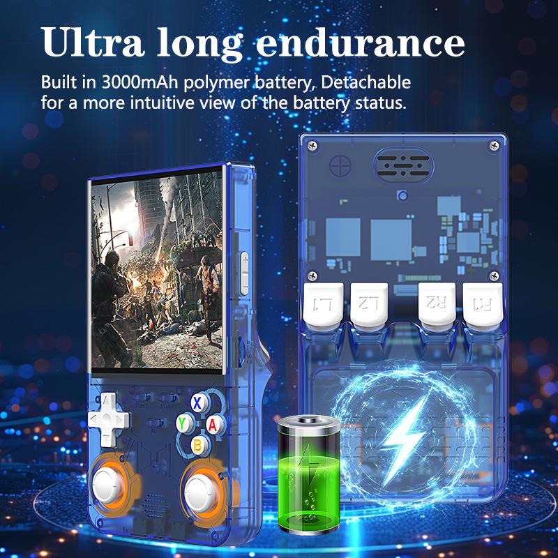 R36Ultra Open Source Retro Handheld Console - Portable Linux Dual System 4.0 for Arcade & PSP Games