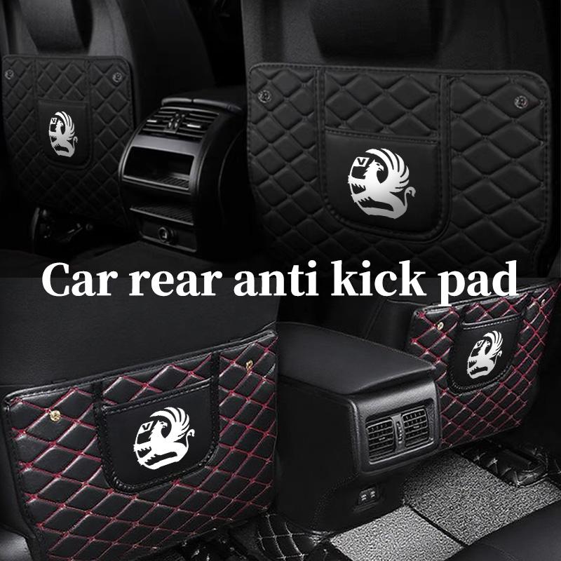Leather Car Seat Anti Kick Pad Cover Seat Back Protector Interior Accessories For Vauxhall Tigra Corsa VXR Astra D G J H Zafira