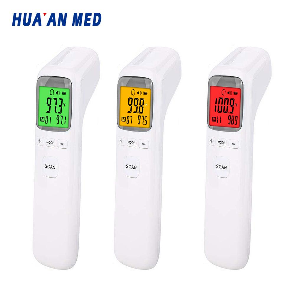 Hua an Med Quality Non Contact Baby Temperature Measuring Infrared Forehead Thermometer ABS