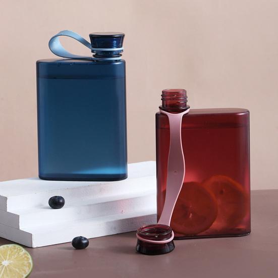 400ml Leicht zu reinigen Stoßfester Knauf-Oberteil Sportflasche Radfahren Tragbare Wasserflasche Outdoor-Sport