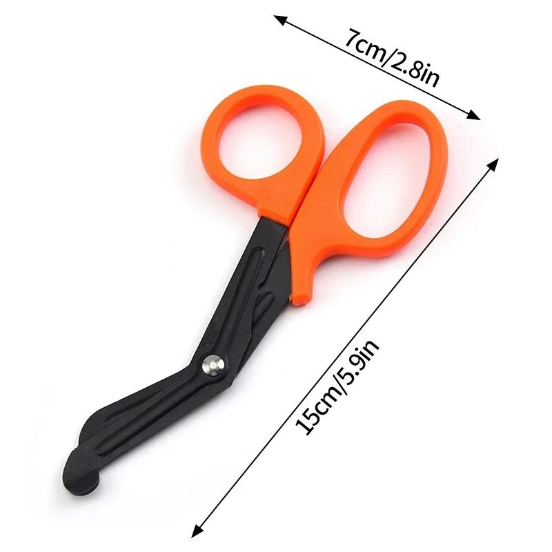 15Cm Medical Scissors Survive Paramedic Medical Rescue Scissor Trauma Gauze Tactical Stainless Steel Shears Survival Rescue