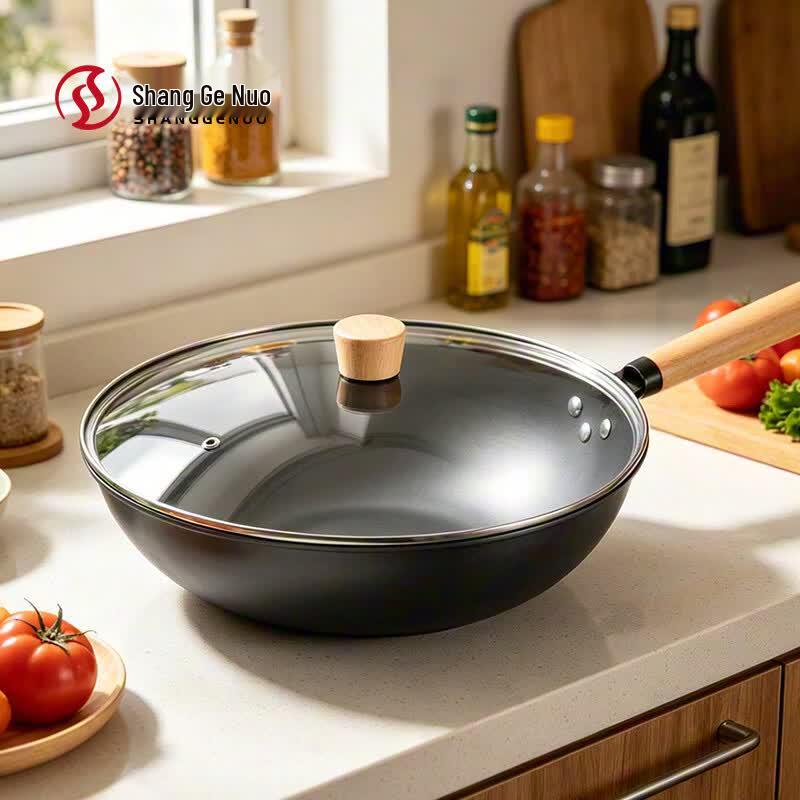 Shanggenuo SGNCG-065 Uncoated Iron Wok