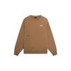 Li Ning Sweatshirt Homme Manches Longues Col Rond Coupe Ample Couleur Unie Naturel Skateur Marron Renard AWDSB11-2