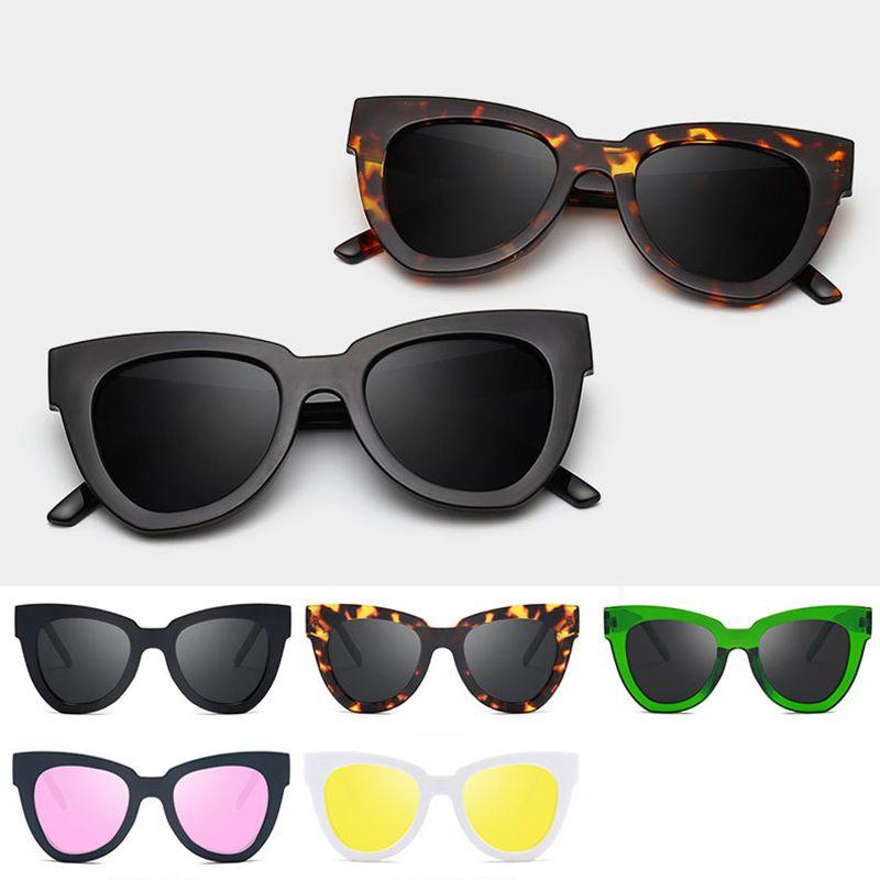 High-quality Women Lady Retro Cat Eye Sunglasses Square Frame Eyeglass Shades