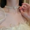 Elegant French Retro Pearl Necklace: Luxurious High-End Clavicle Chain for Versatile Style