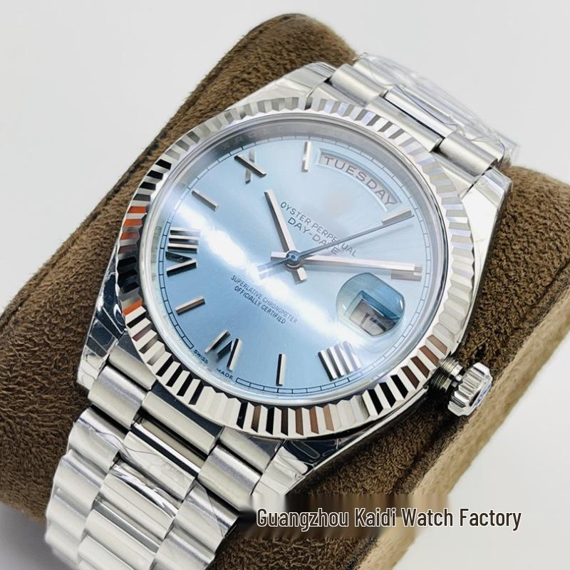 AR მამაკაცის ავტომატური მექანიკური იახტის საათი - Water Ghost სერია, კვირის ლოგი, პანდას ციფერბლატი