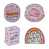 Inspirierende Zitate für psychische Gesundheit Emaille-Pins Mentally Healing Club Heilung braucht Zeit Lustige Gehirn-Pflaster Abzeichen Schmuck Geschenke