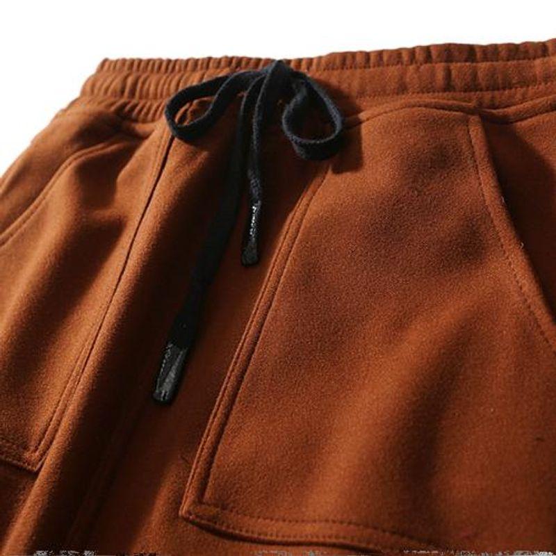 from Cupboard Original Single Fashion All-Match Autumn and Winter Thickened plus Velvet Skirt Women's Elastic Lace Pocket Split Straight Skirt
