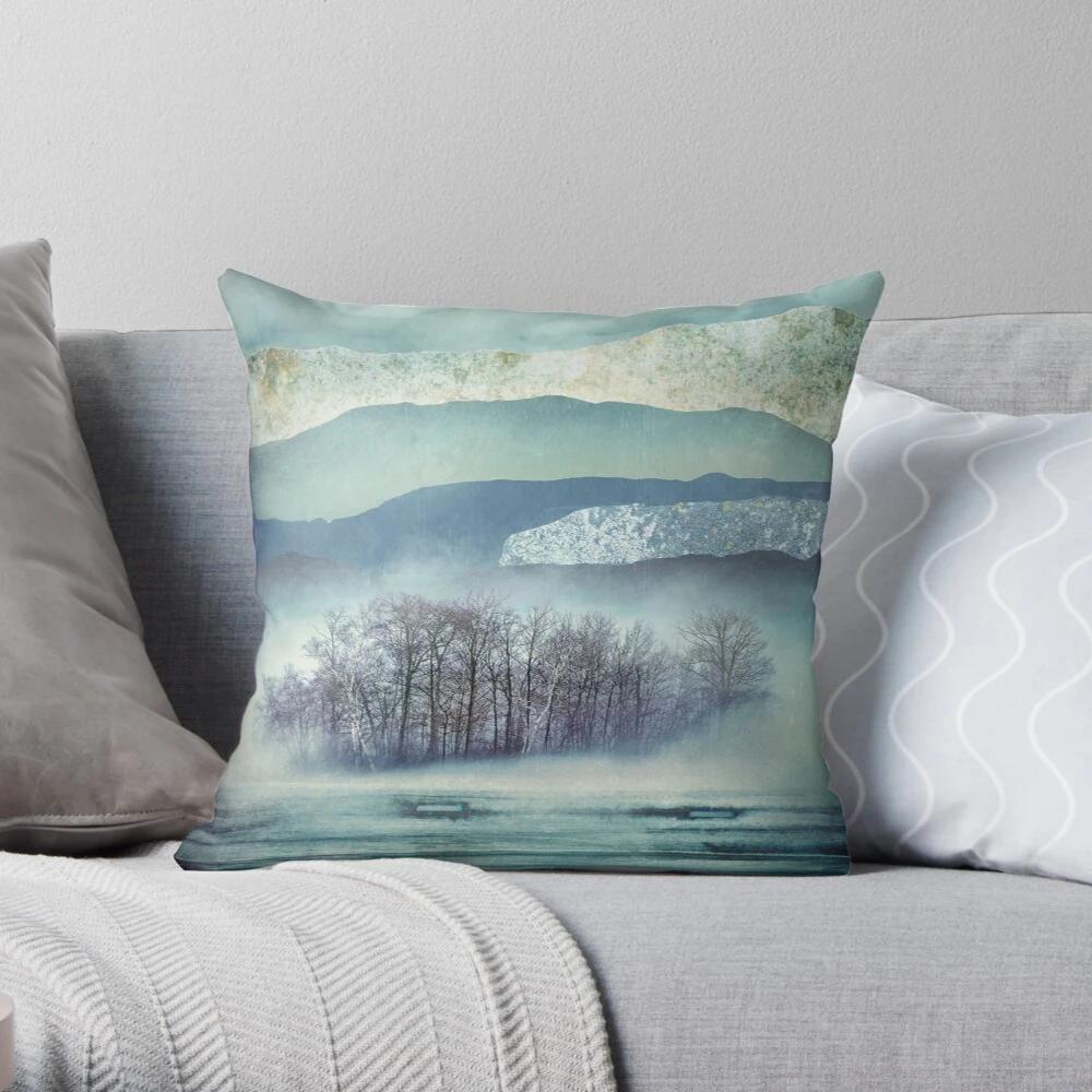 Bedroom Living Room Sofa Bed Decoration Abstract Landscape Pattern Home Pillow Cover Cushion
