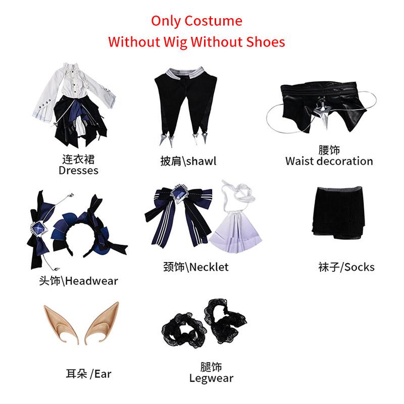 Zzz Costum Cosplay Vivian Banshee Perucă Păr Zenless Zone Vivian Pantofi Cosplay Femei Petrecere Carnaval Joc de Rol Costume Halloween