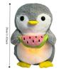 Simulation Penguin Breathing Toy Music Lights Sound Sleeping Doll  Children Gift
