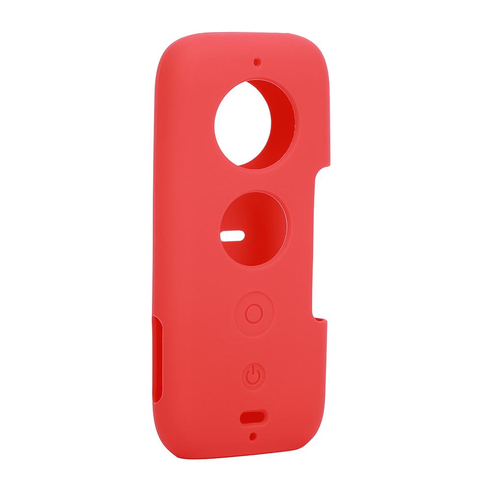 Sports Motion Camera Silicone  ive Case with Lens Cover for NaInsta360 One X