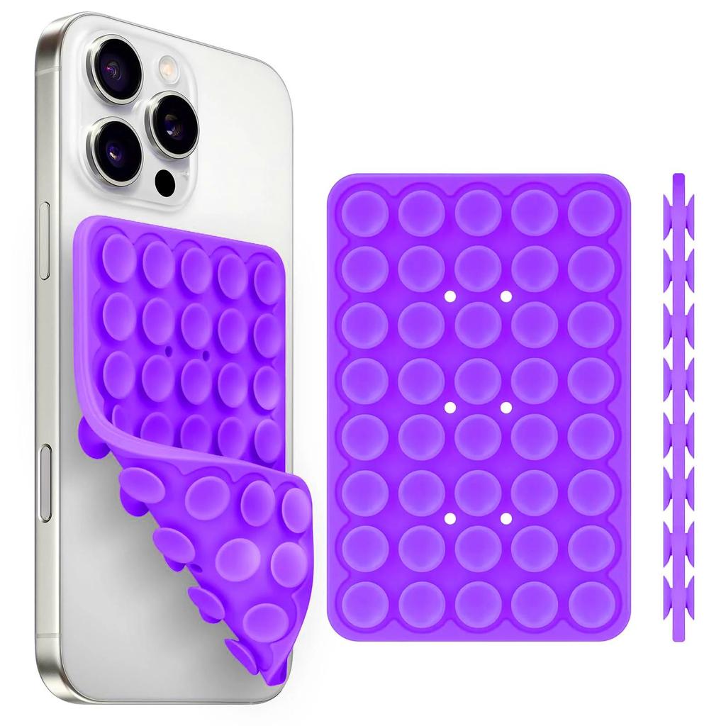 Silicone Suction Cup Phone Holde Multifunctional Fixed Anti-slip Mobile Fixture Double Sided Detachable Phone Rubber Sucker Pad 5