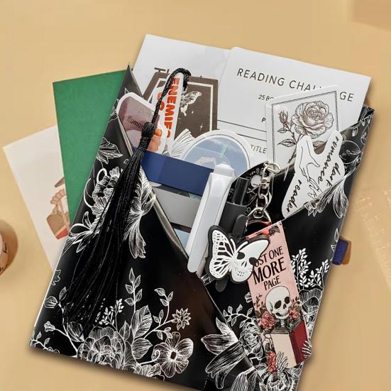 Yousheng 1 Set Gift Packaging Supplies Gothic Blind Date with A Book Gift Box Halloween Spooky Book Set Dark Romance Book Club Set