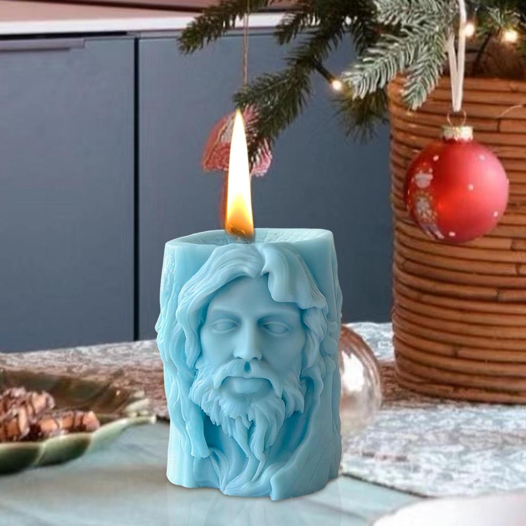 Silikon Kerzenformen 3D Jesus Maria Einfache Entformung Silikon Hitzebeständig Kerzenherstellung Formen Für Frauen Erwachsene Bastelliebhaber Harz