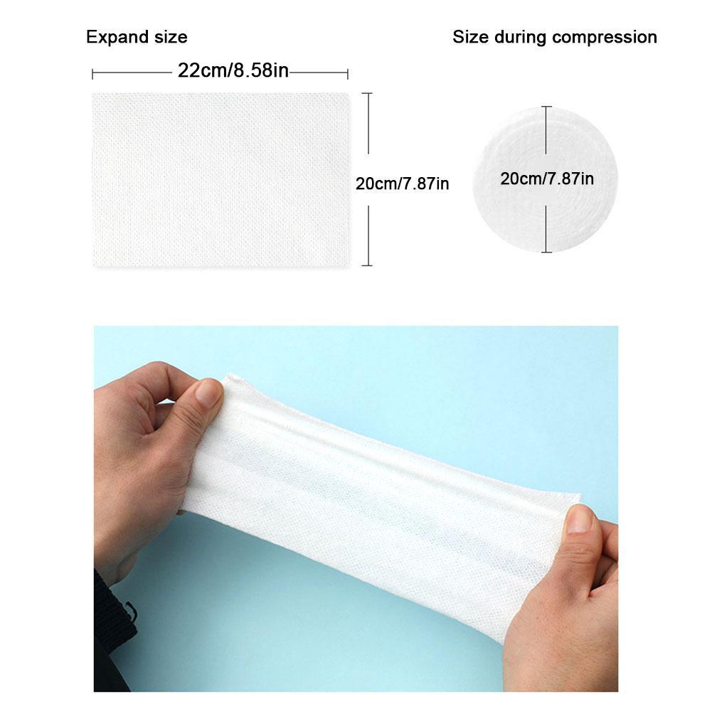 Disposable Compressed Face Towel Cotton Pad Travel Thickened Tissue Towel 20x22cm Outdoor Cleansing Small Portable X8H8