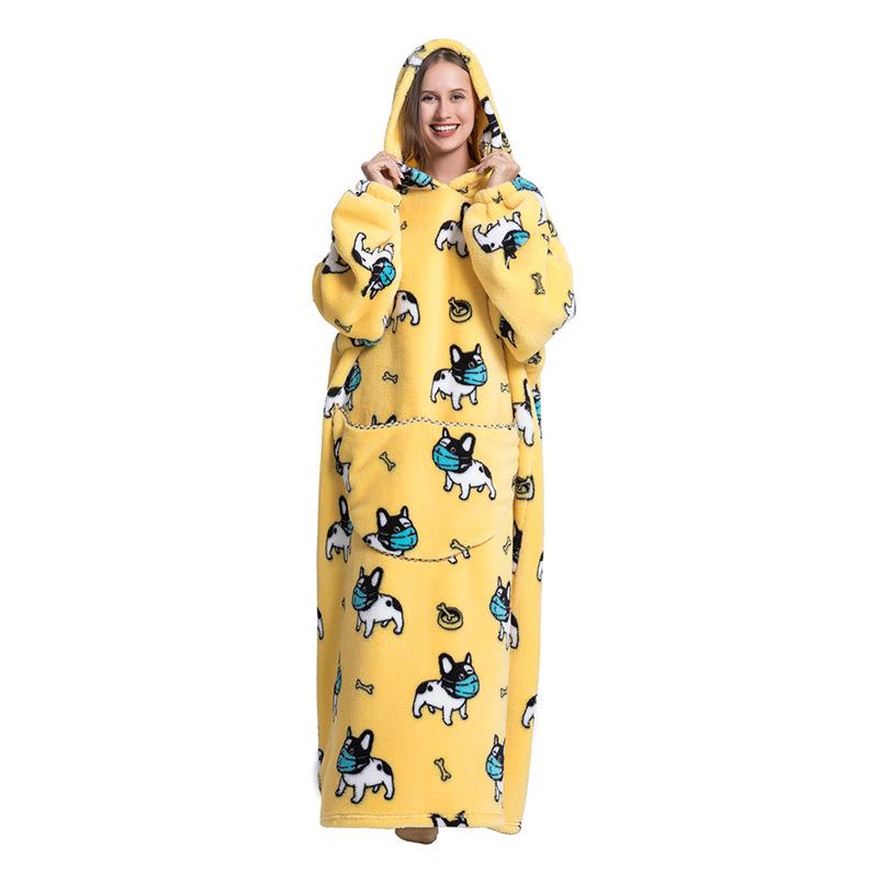 Oversized Wearable Warm Blanket Hoodie Sweater