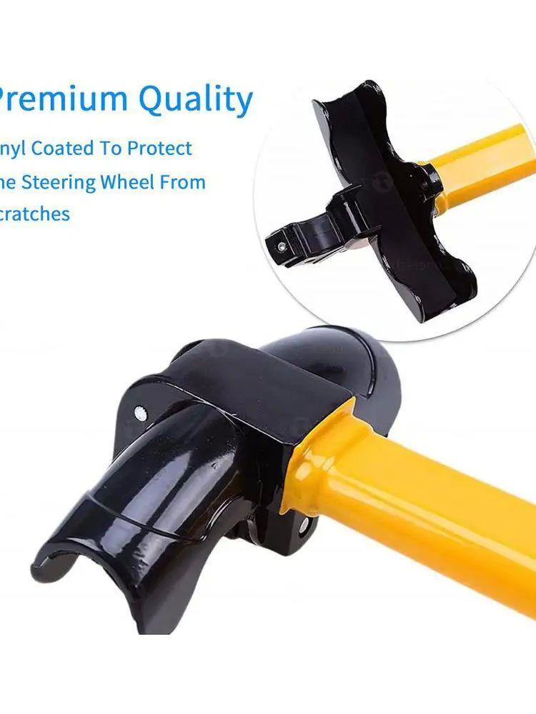 2025 Year Car Steering Wheel Lock Universal Heavy Duty Stainless Lock Anti-theft Car Security Rotary Enhance Automobile Security