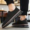 Classic Men Casual Shoes Breathable Brogue Flats Cushioning Color Blocking Design Dress Shoes VErsatile Business Light Sneakers