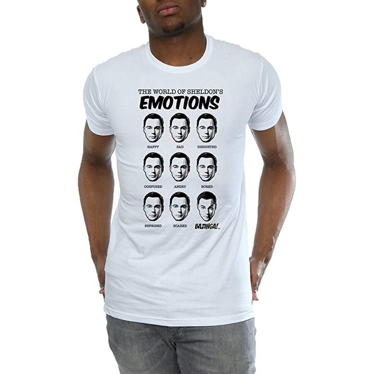 The Big Bang Theory De Big Bang Theory Heren emoties Sheldon katoenen T-shirt L wit