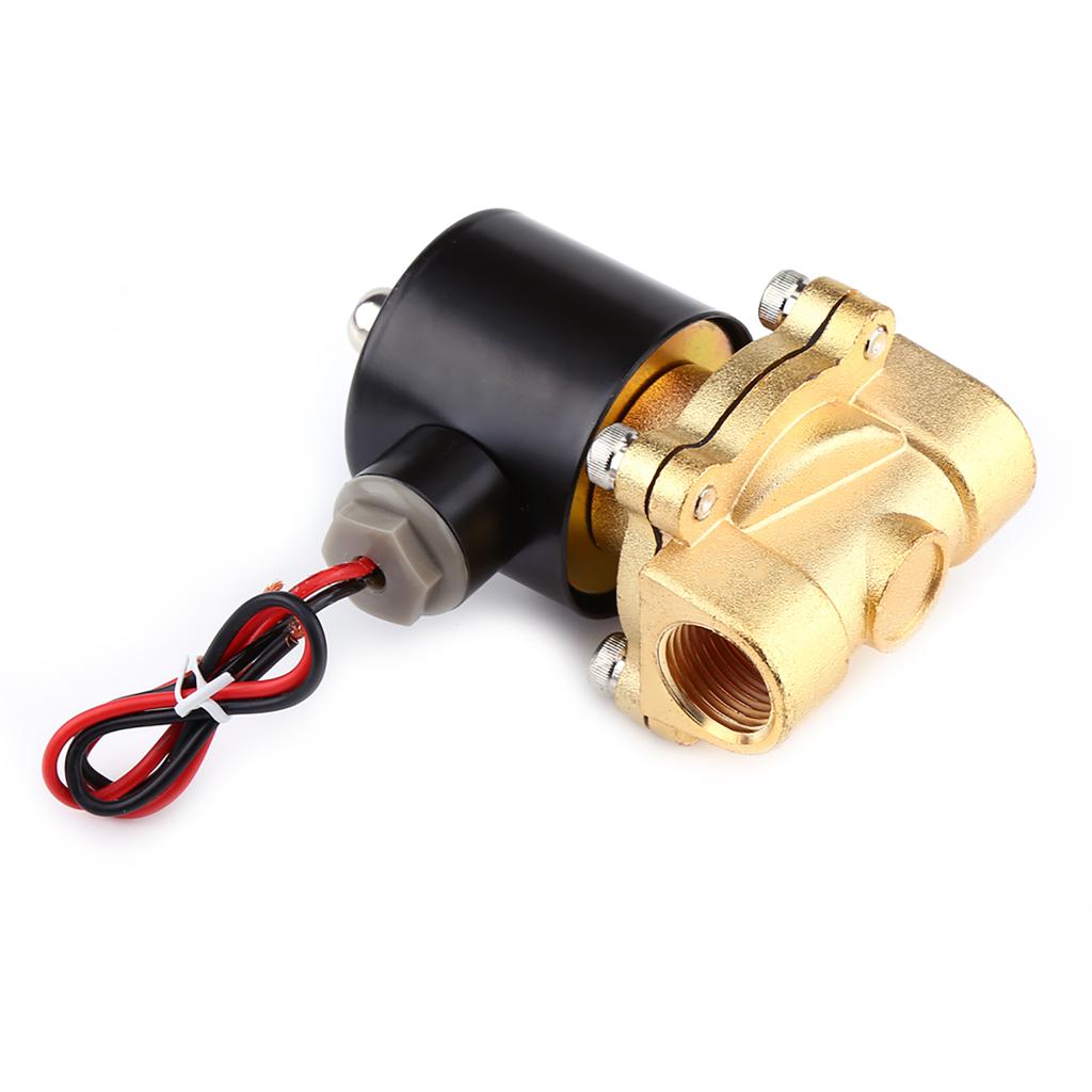 12V 1/2\\\" Normal Closed Electric Solenoid Valve for Water  Fuels Gas