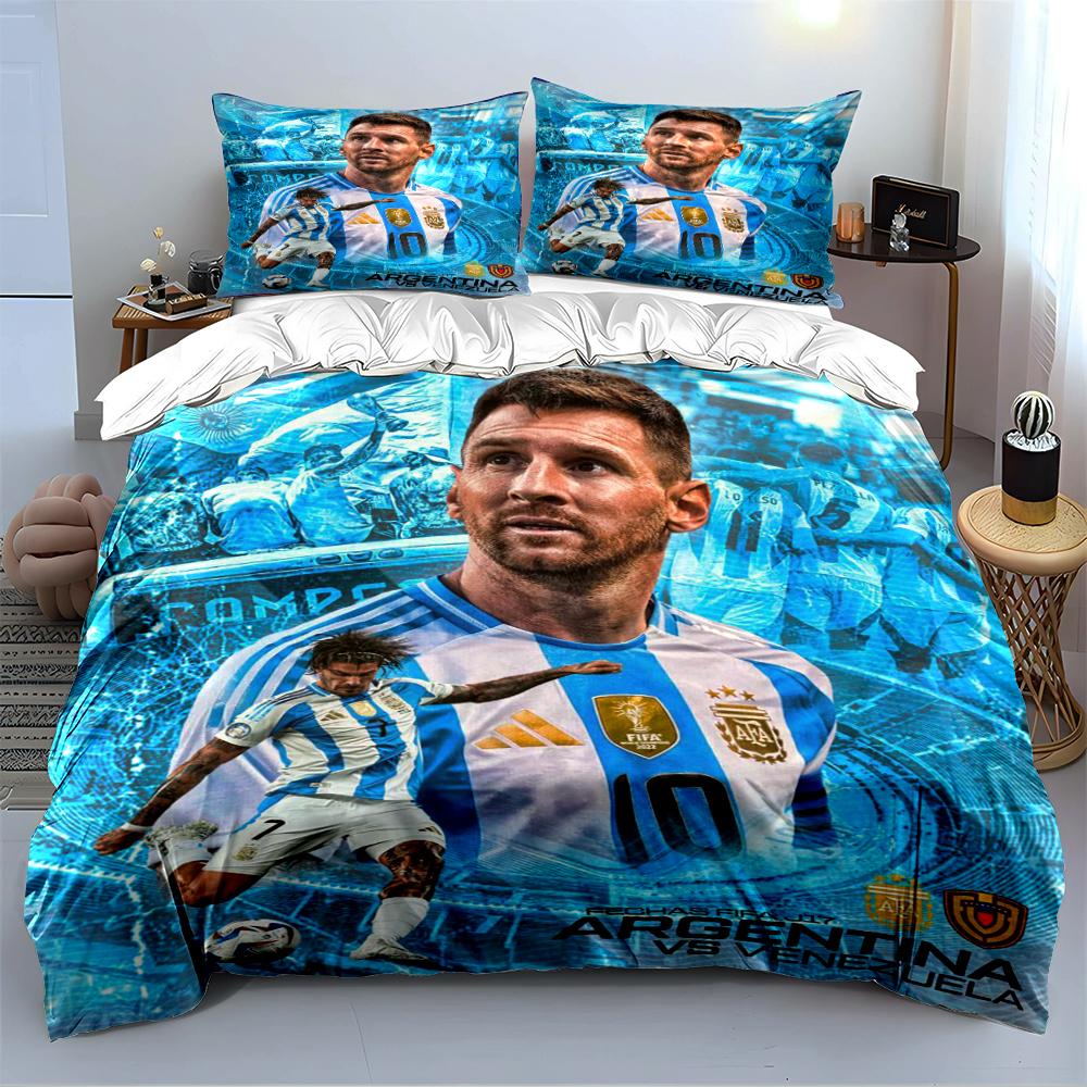 """Set Biancheria da Letto Stella del Calcio""" Set Biancheria da Letto""" (1 copripiumino, 2 federe, piumino non incluso)